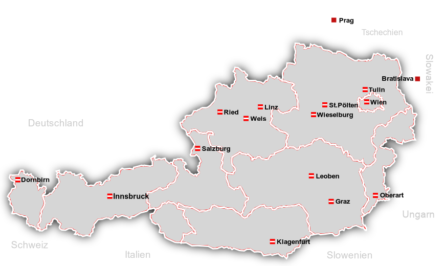 Bild Österreich Landkarte